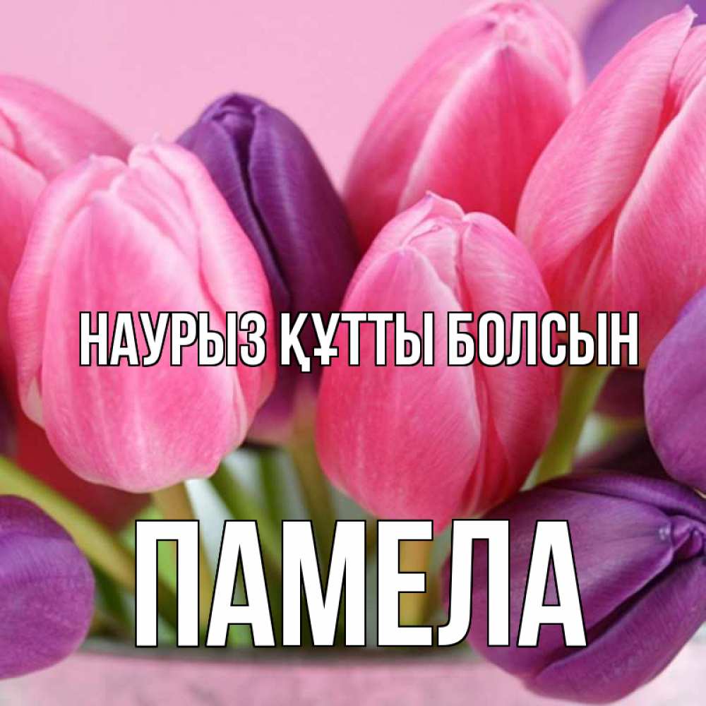 Открытка на каждый день с именем, Памела Наурыз құтты болсын маме 1 Прикольная открытка с пожеланием онлайн скачать бесплатно 
