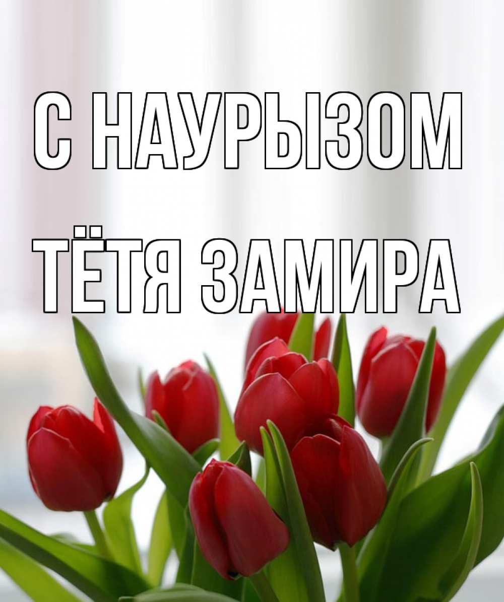Открытка на каждый день с именем, Тётя-Замира С наурызом полевые цветы Прикольная открытка с пожеланием онлайн скачать бесплатно 