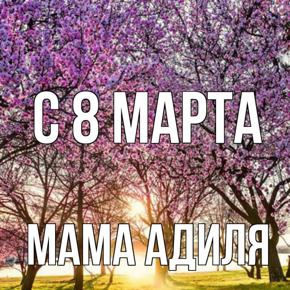 Открытка на каждый день с именем, Мама-Адиля С 8 марта международный женский день Прикольная открытка с пожеланием онлайн скачать бесплатно 