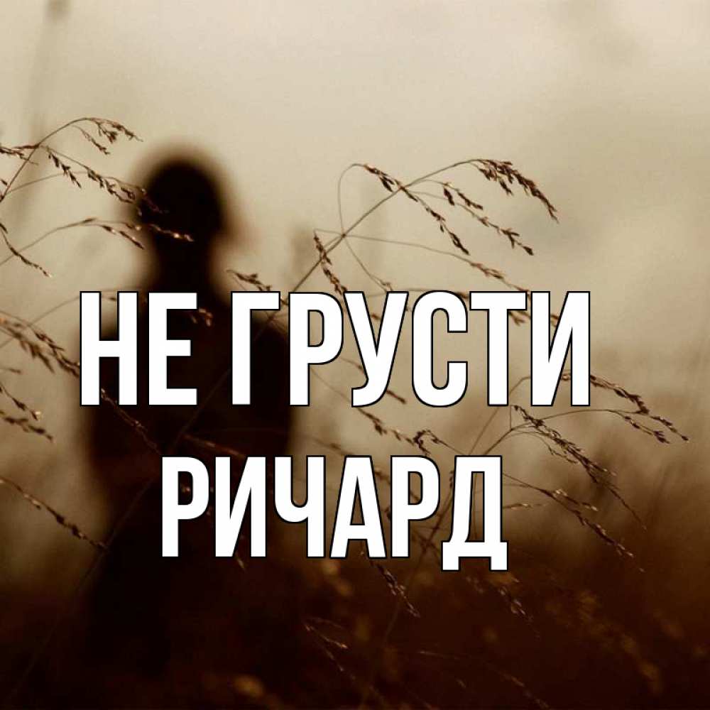 Открытка на каждый день с именем, Ричард Не грусти грусть Прикольная открытка с пожеланием онлайн скачать бесплатно 