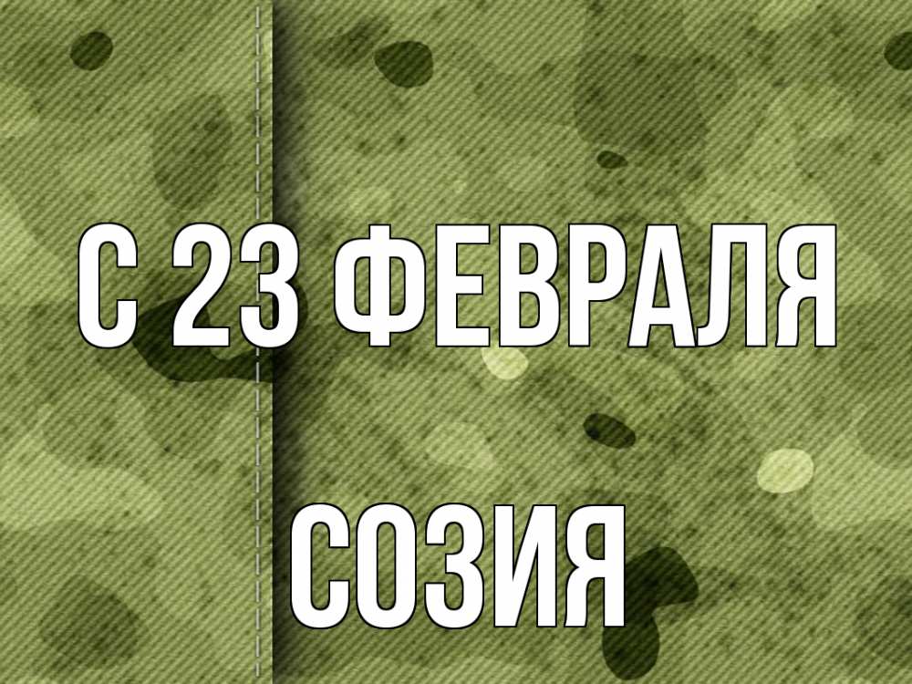 Открытка на каждый день с именем, Созия С 23 февраля 23 февраля Прикольная открытка с пожеланием онлайн скачать бесплатно 