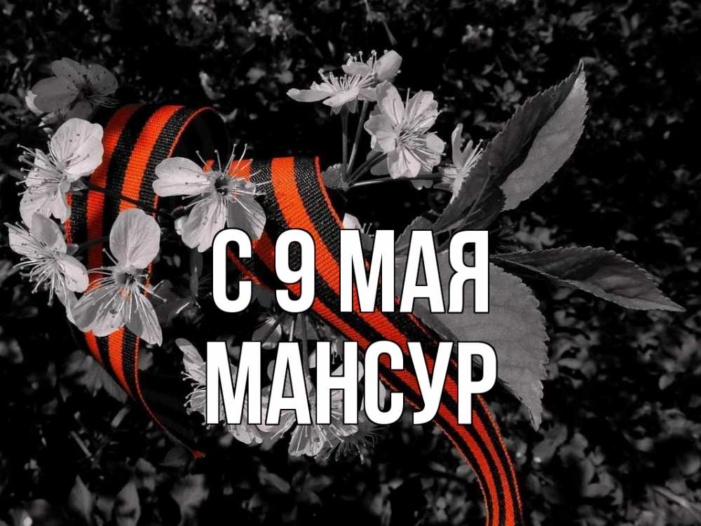 Открытка на каждый день с именем, Мансур С 9 мая 9 мая Прикольная открытка с пожеланием онлайн скачать бесплатно 