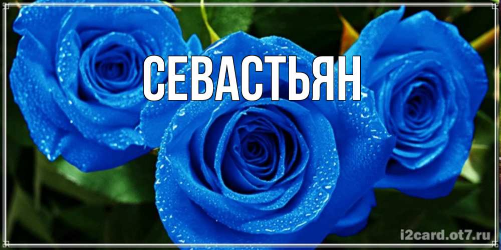 Открытка с именем, Севастьян, 