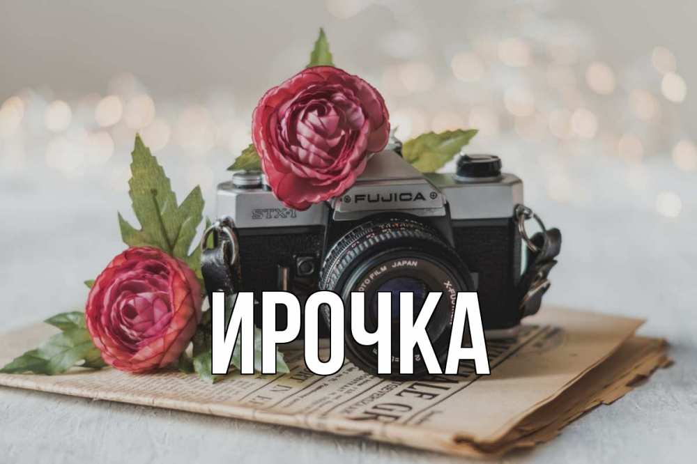 Открытка на каждый день с именем, ирочка Главная с днем фотографа Прикольная открытка с пожеланием онлайн скачать бесплатно 