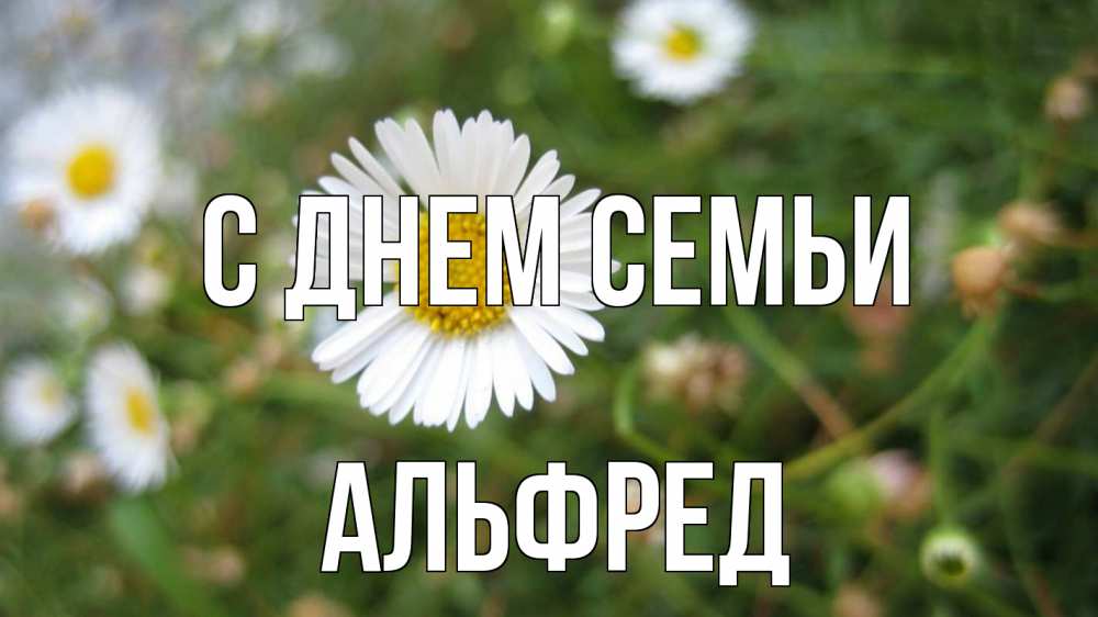 Открытка на каждый день с именем, Альфред С днем семьи с днем семьи Прикольная открытка с пожеланием онлайн скачать бесплатно 