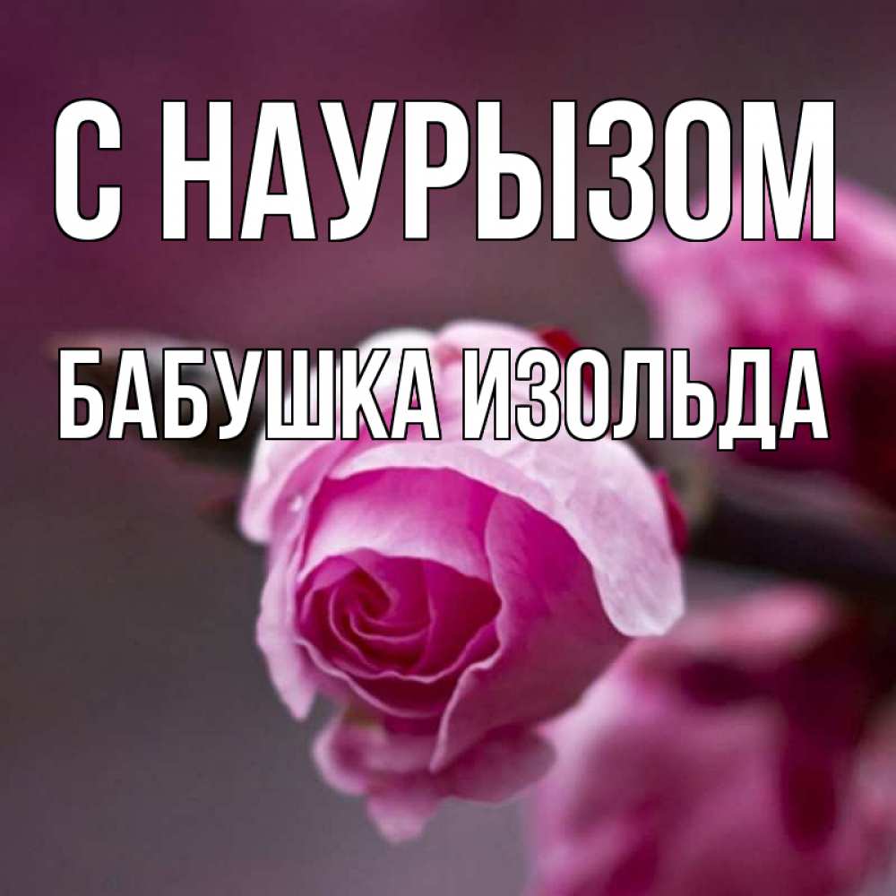 Открытка на каждый день с именем, Бабушка-Изольда С наурызом весна Прикольная открытка с пожеланием онлайн скачать бесплатно 