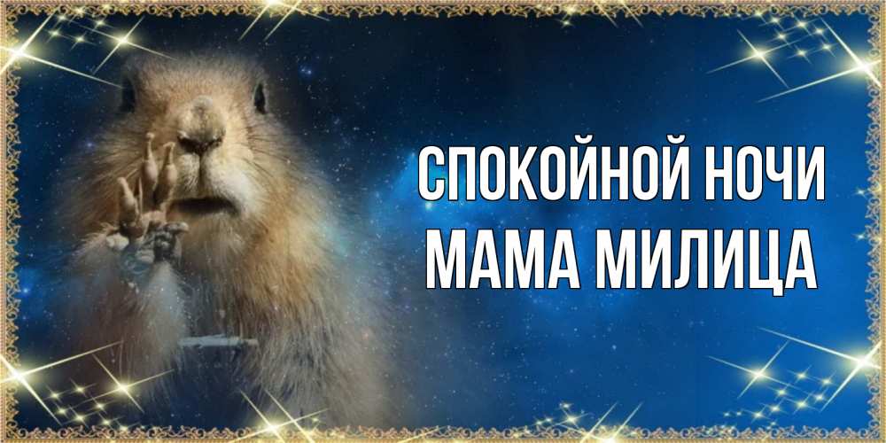 Открытка на каждый день с именем, Мама-Милица Спокойной ночи спокойной ночи сладких снов Прикольная открытка с пожеланием онлайн скачать бесплатно 