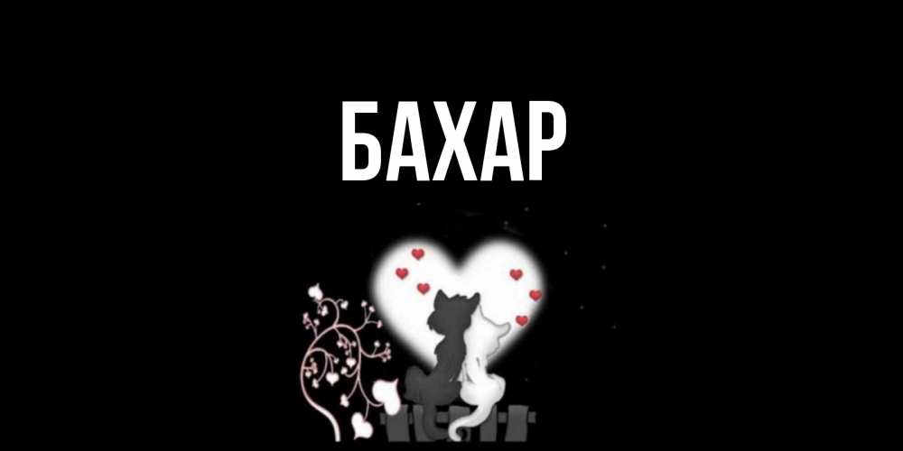 Открытка на каждый день с именем, Бахар Главная коты Прикольная открытка с пожеланием онлайн скачать бесплатно 