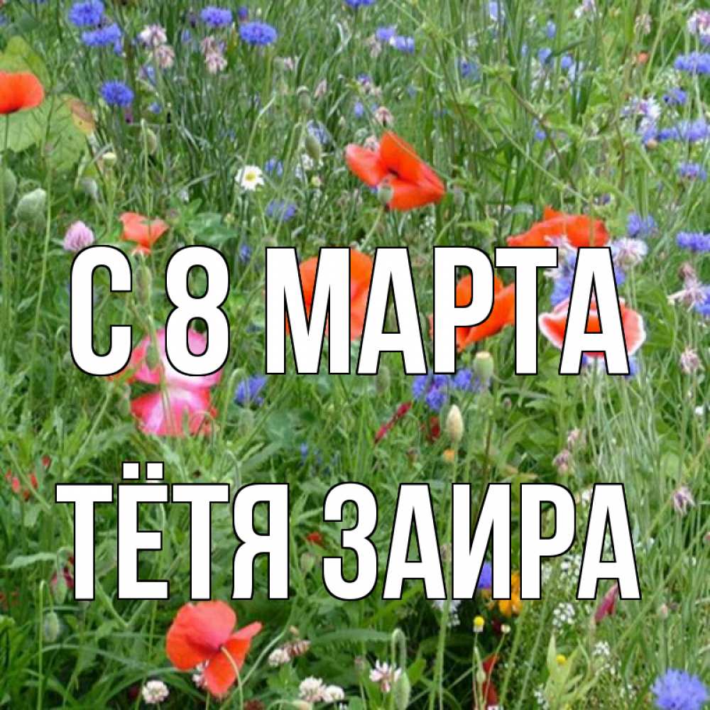 Картинка С 8 марта, Тётя Заира