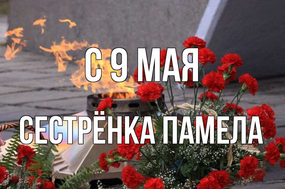 Открытка на каждый день с именем, Сестрёнка-Памела С 9 мая 9 мая Прикольная открытка с пожеланием онлайн скачать бесплатно 