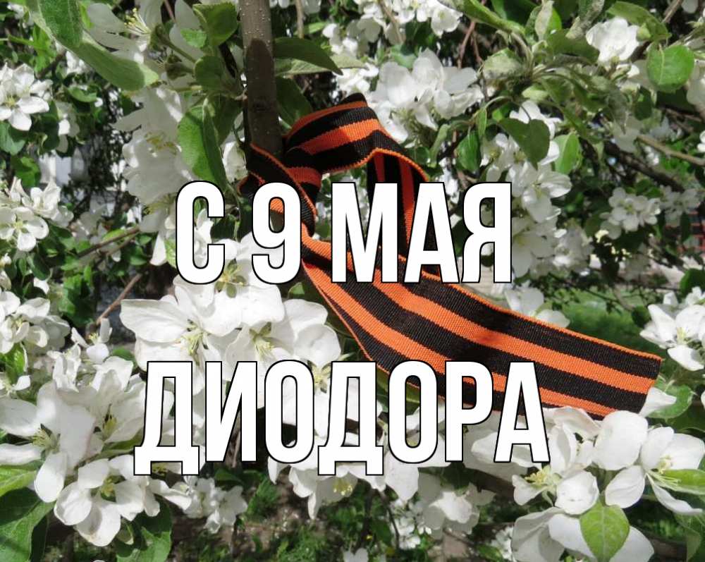 Открытка на каждый день с именем, Диодора С 9 мая 9 мая Прикольная открытка с пожеланием онлайн скачать бесплатно 