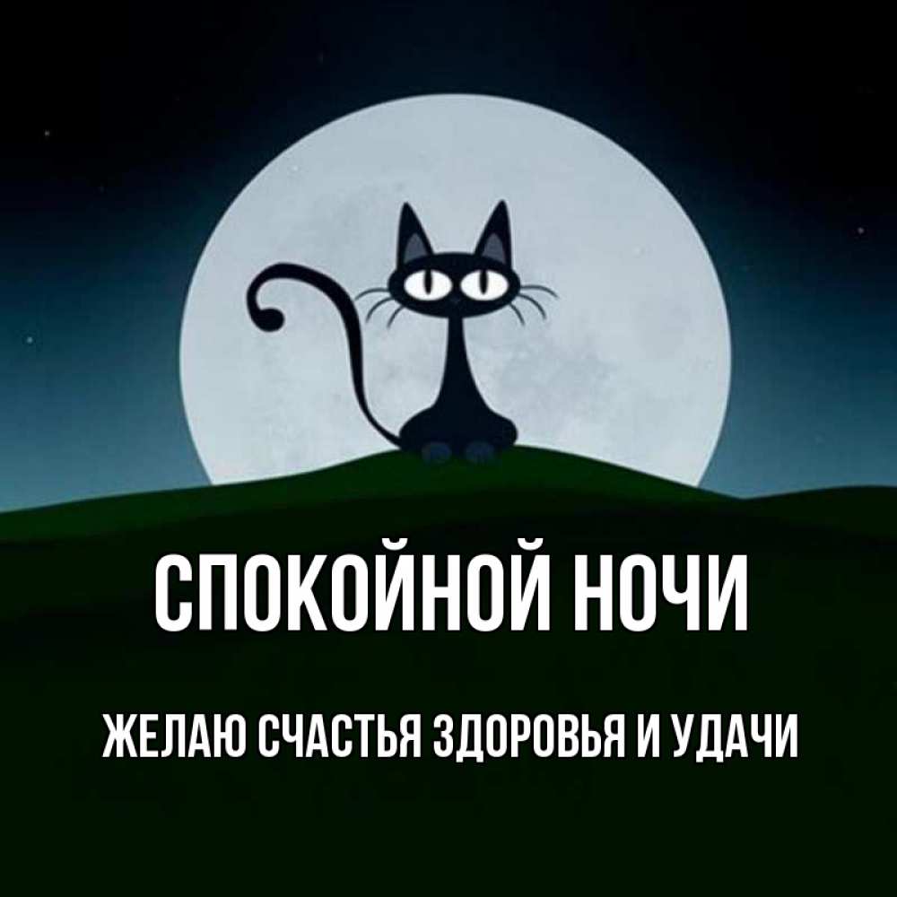 Открытка на каждый день с именем, ЖЕЛАЮ-СЧАСТЬЯ-ЗДОРОВЬЯ-И-УДАЧИ Спокойной ночи хорошо выспаться ночью и без кошмаров Прикольная открытка с пожеланием онлайн скачать бесплатно 