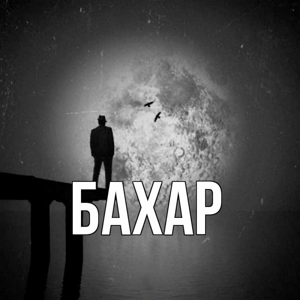 Открытка на каждый день с именем, Бахар Главная мужчина на мосту Прикольная открытка с пожеланием онлайн скачать бесплатно 