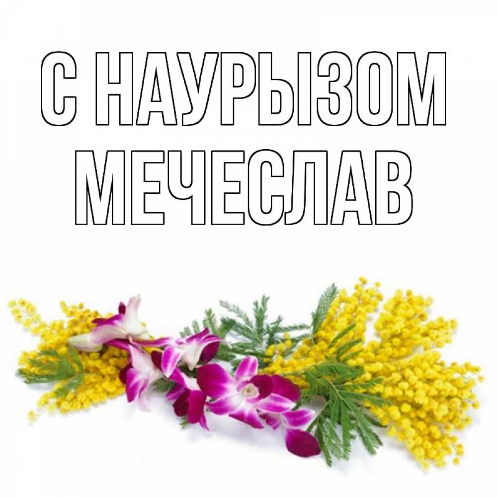 Открытка на каждый день с именем, Мечеслав С наурызом открытка на международный женский день с цветами  1 Прикольная открытка с пожеланием онлайн скачать бесплатно 