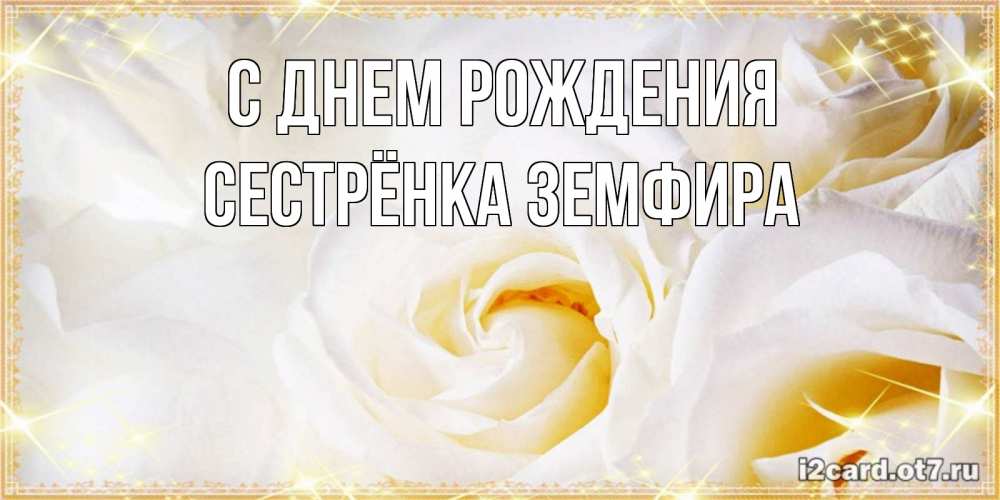 Открытка на каждый день с именем, Сестрёнка-Земфира С днем рождения красивые розы и капли росы на этих чудесных цветах Прикольная открытка с пожеланием онлайн скачать бесплатно 