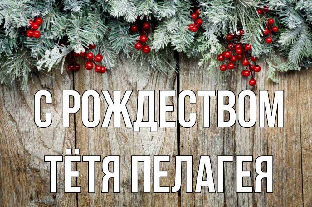 Открытка на каждый день с именем, Тётя-Пелагея С рождеством с рождеством Прикольная открытка с пожеланием онлайн скачать бесплатно 