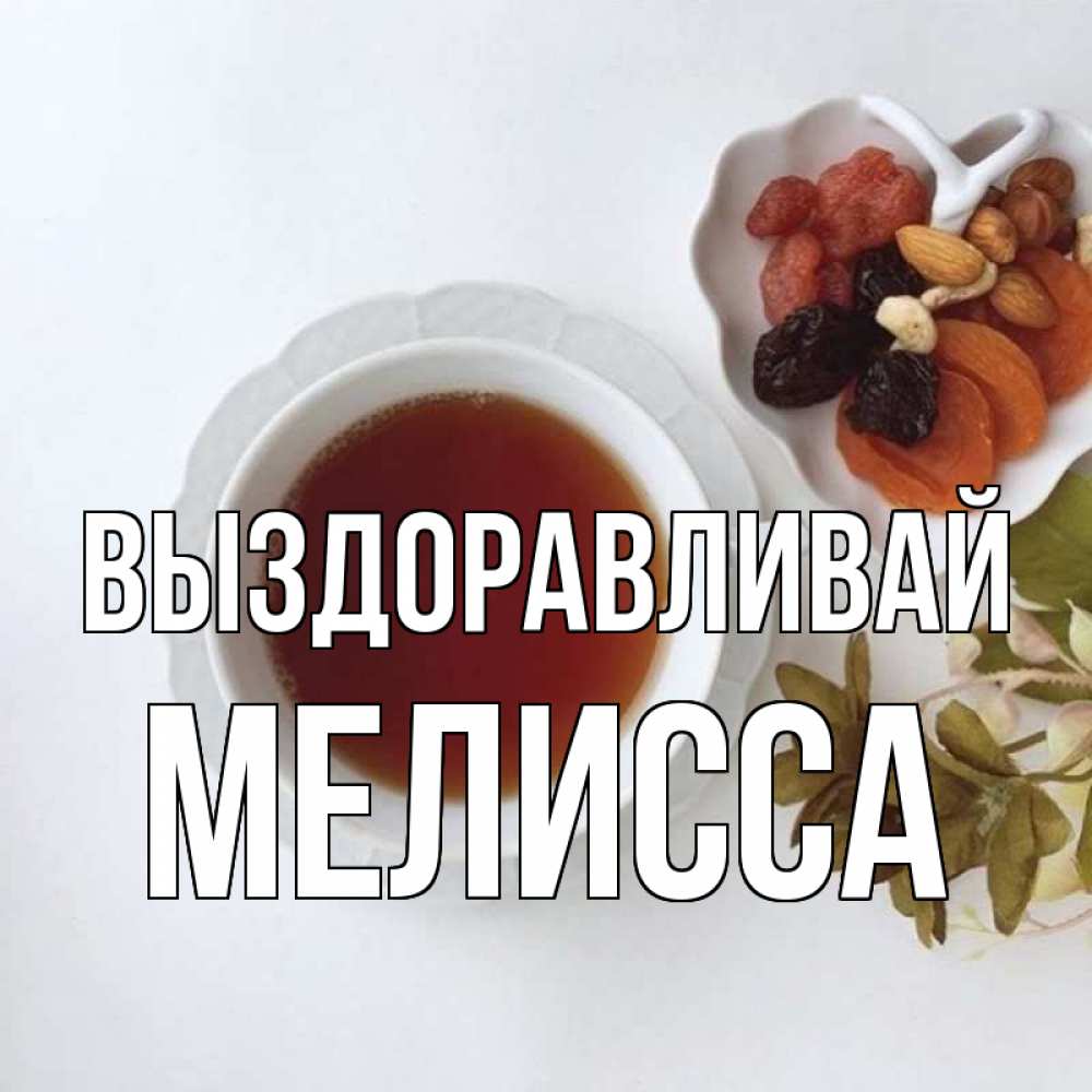 Открытка на каждый день с именем, Мелисса Выздоравливай неизвестные растения Прикольная открытка с пожеланием онлайн скачать бесплатно 