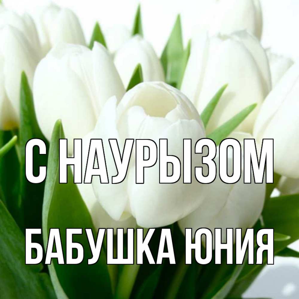 Открытка на каждый день с именем, Бабушка-Юния С наурызом цветы Прикольная открытка с пожеланием онлайн скачать бесплатно 