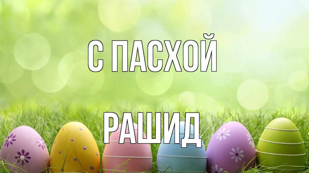 Открытка на каждый день с именем, Рашид С пасхой с пасхой Прикольная открытка с пожеланием онлайн скачать бесплатно 