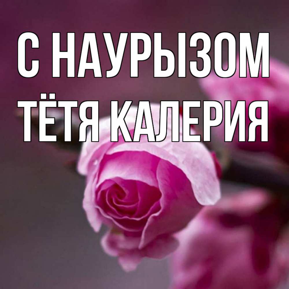 Открытка на каждый день с именем, Тётя-Калерия С наурызом весна Прикольная открытка с пожеланием онлайн скачать бесплатно 