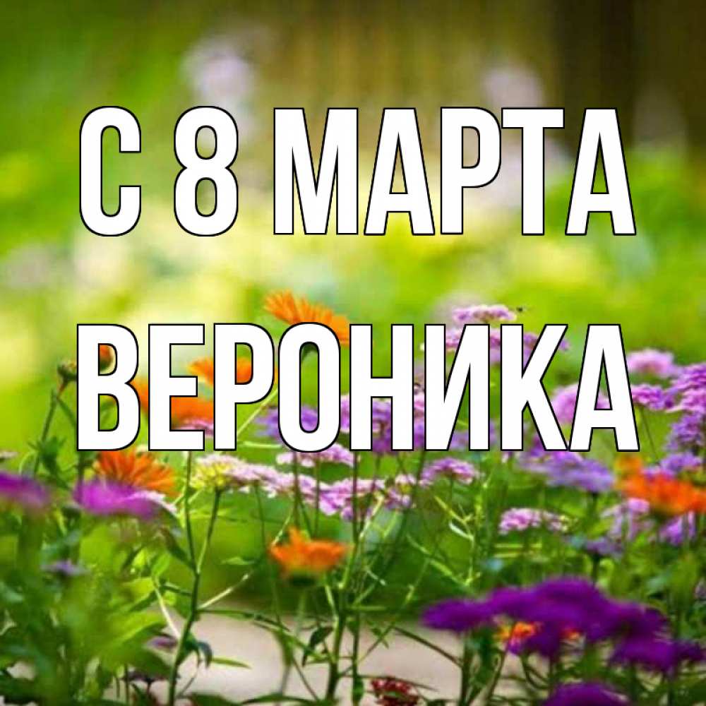 Открытка на каждый день с именем, вероника С 8 марта цветы Прикольная открытка с пожеланием онлайн скачать бесплатно 