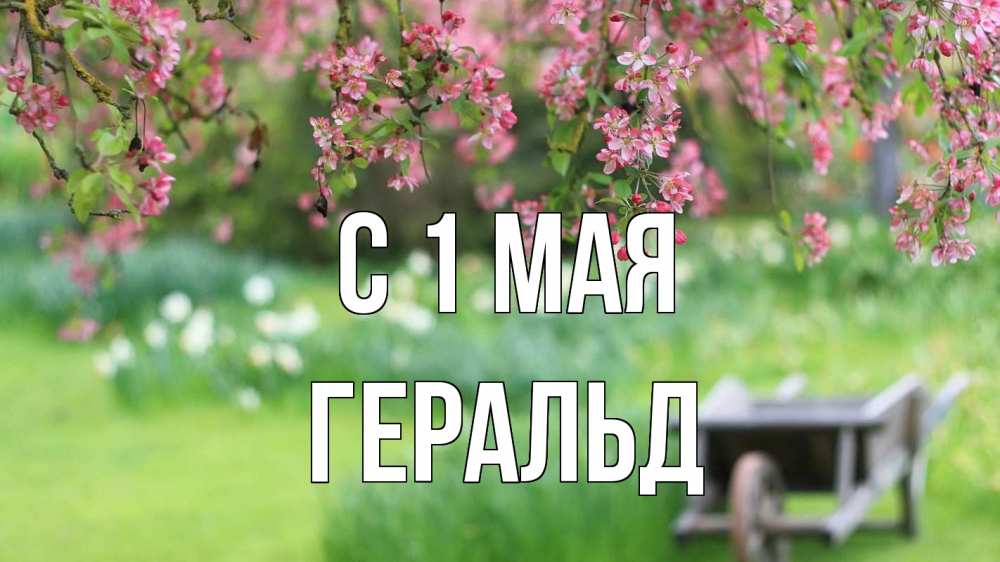 Открытка на каждый день с именем, Геральд С 1 мая С 1 мая Прикольная открытка с пожеланием онлайн скачать бесплатно 
