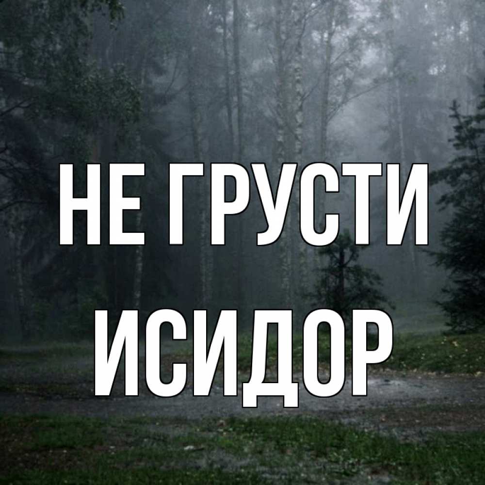 Открытка на каждый день с именем, Исидор Не грусти осень Прикольная открытка с пожеланием онлайн скачать бесплатно 