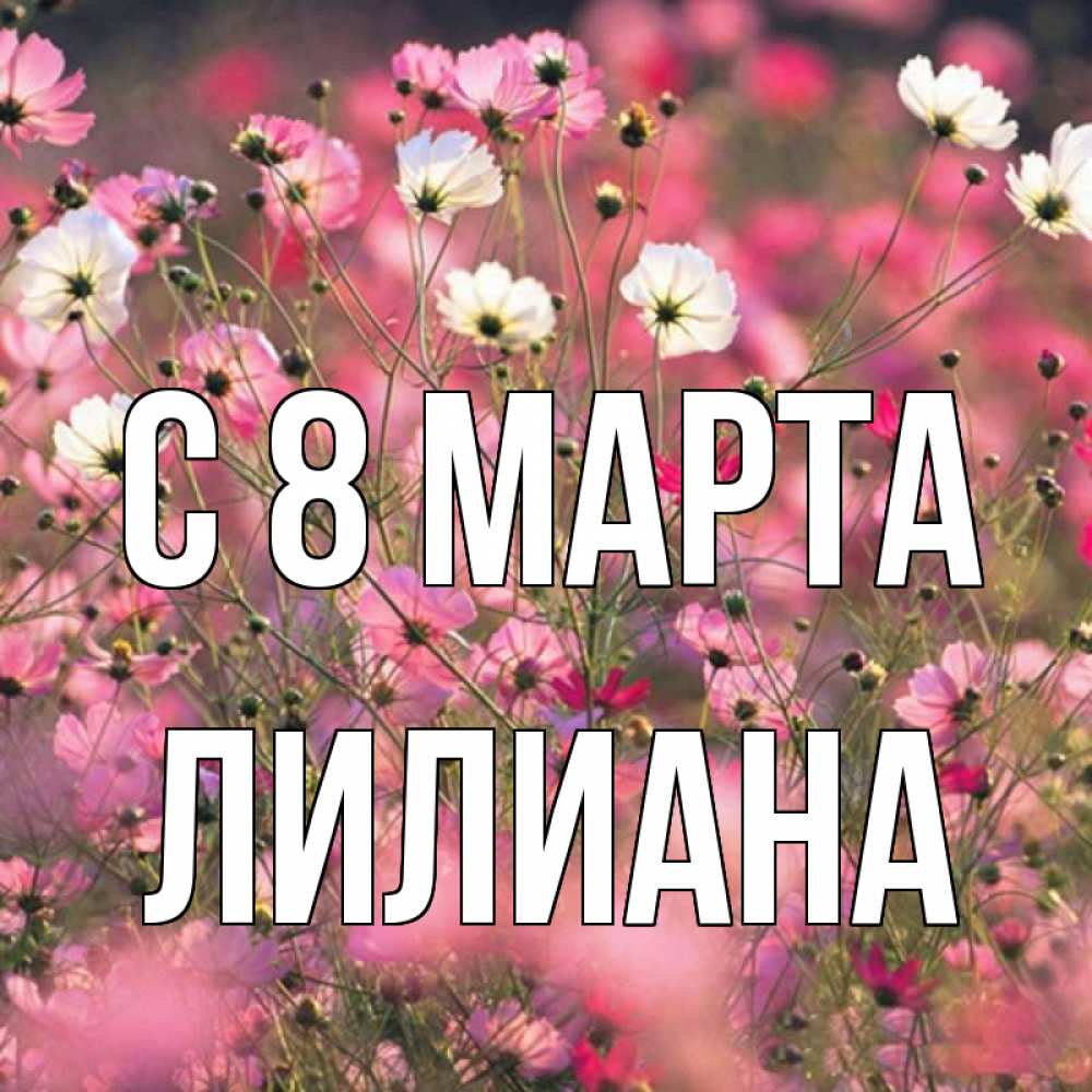 Картинка С 8 МАРТА, Лилиана
