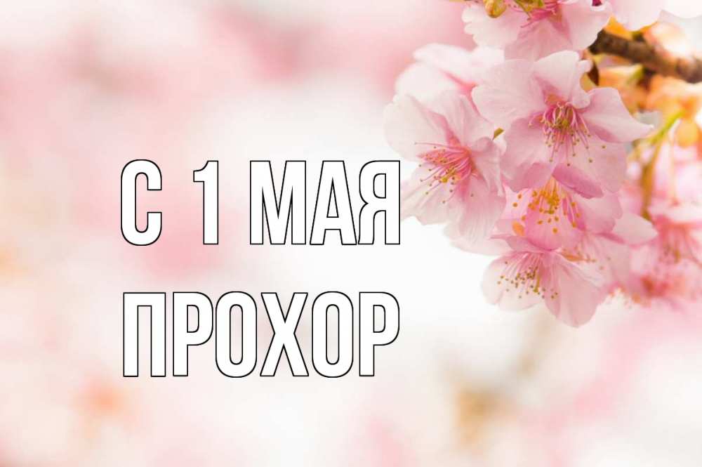 Картинка С 1 мая, Прохор