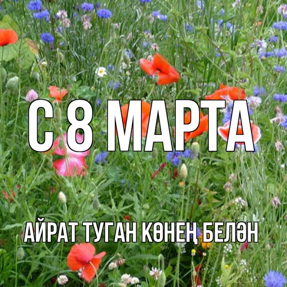Картинка С 8 МАРТА, Айрат туган көнең белән