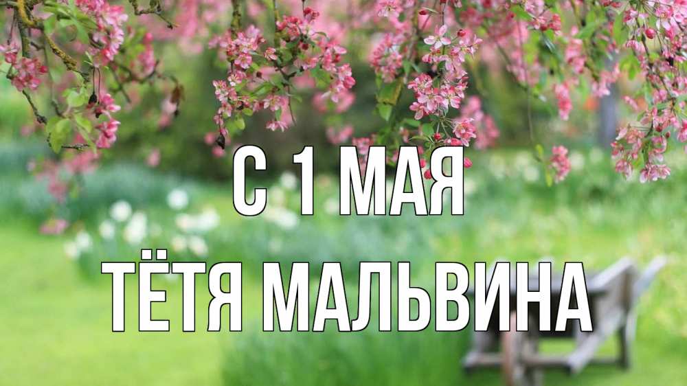 Открытка на каждый день с именем, Тётя-Мальвина С 1 мая С 1 мая Прикольная открытка с пожеланием онлайн скачать бесплатно 