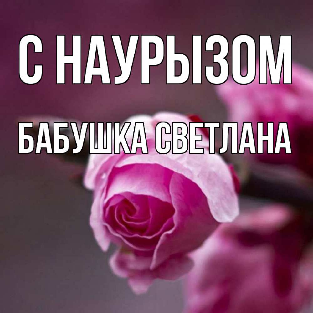 Открытка на каждый день с именем, Бабушка-Светлана С наурызом весна Прикольная открытка с пожеланием онлайн скачать бесплатно 