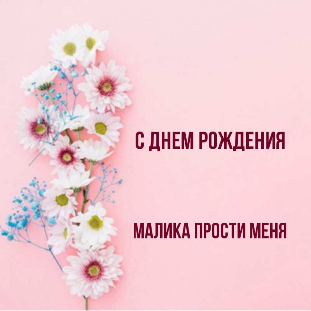 С днем рождения малика