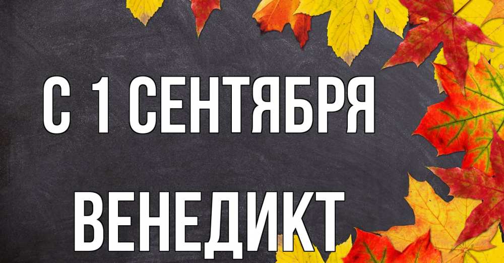 Открытка на каждый день с именем, Венедикт С 1 сентября с днем знаний Прикольная открытка с пожеланием онлайн скачать бесплатно 