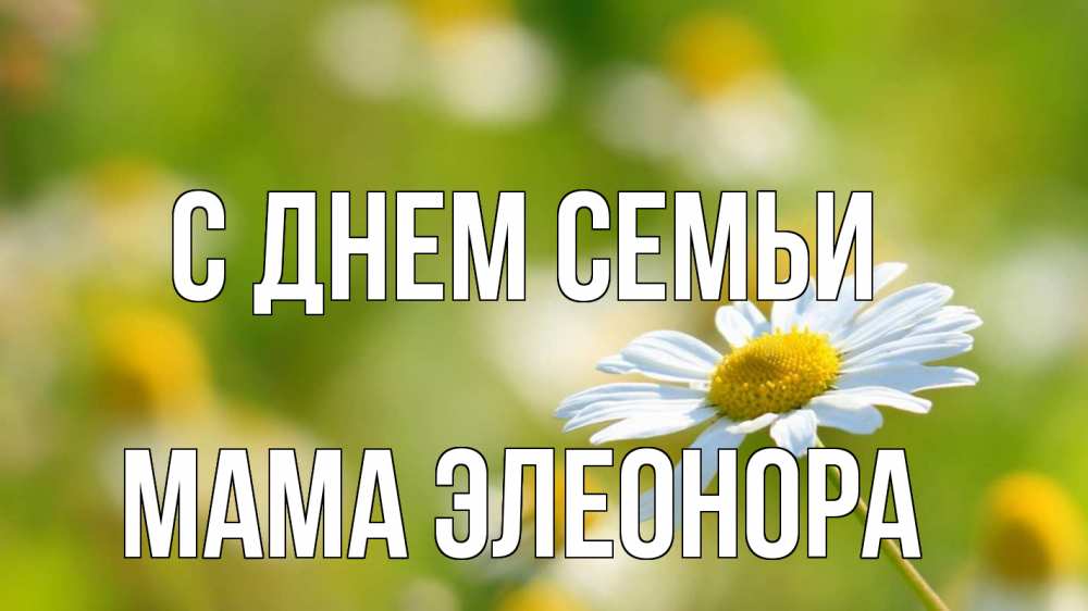 Открытка на каждый день с именем, Мама-Элеонора С днем семьи с днем семьи  1 Прикольная открытка с пожеланием онлайн скачать бесплатно 