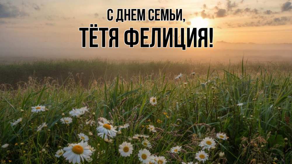 Открытка на каждый день с именем, Тётя-Фелиция С днем семьи с днем семьи Прикольная открытка с пожеланием онлайн скачать бесплатно 