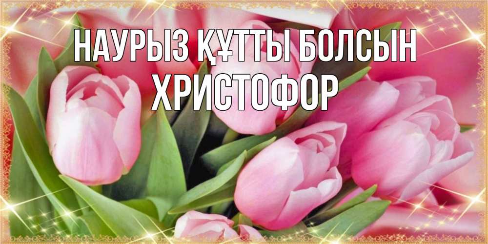 Открытка на каждый день с именем, Христофор Наурыз құтты болсын красивые открытки на наурыз для милых дам Прикольная открытка с пожеланием онлайн скачать бесплатно 