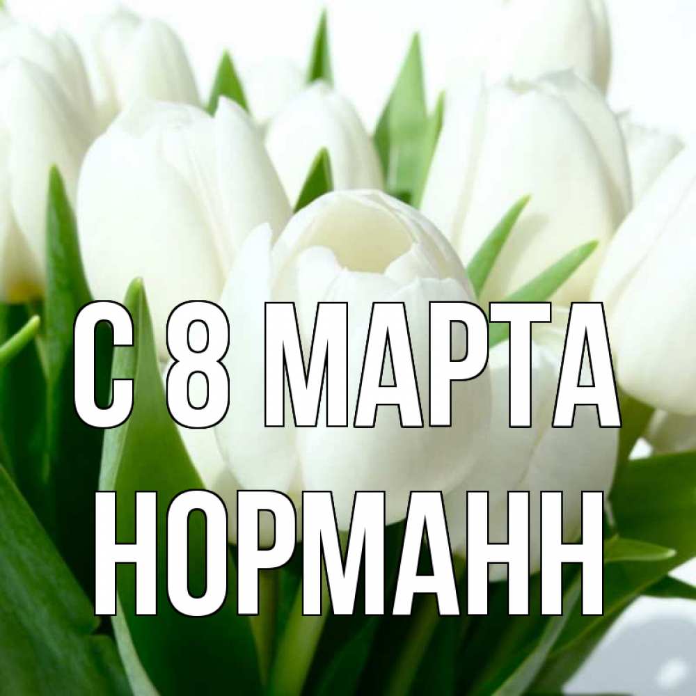 Открытка на каждый день с именем, Норманн С 8 МАРТА цветы Прикольная открытка с пожеланием онлайн скачать бесплатно 