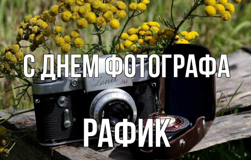 Открытка на каждый день с именем, Рафик С днем фотографа с днем фотографа Прикольная открытка с пожеланием онлайн скачать бесплатно 