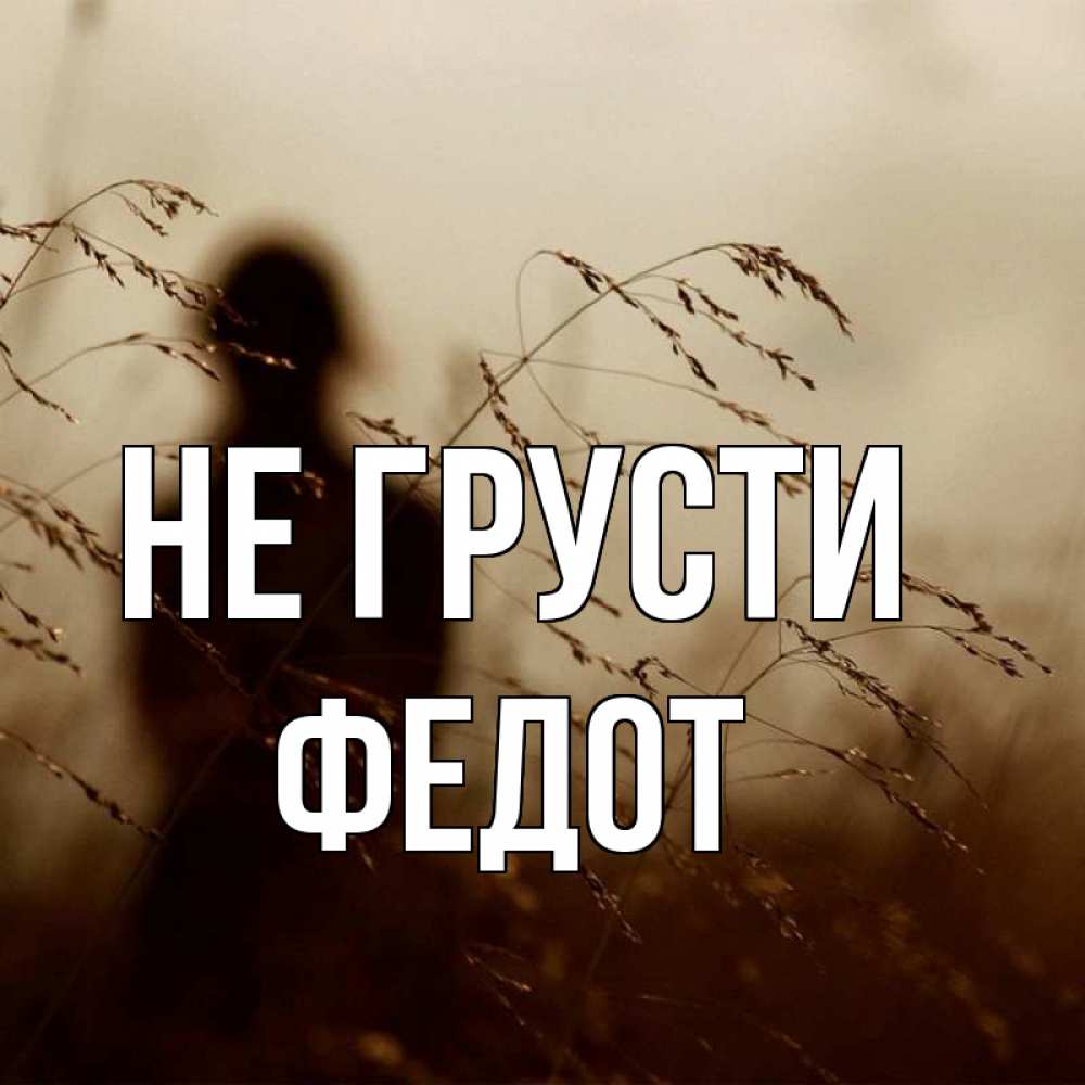 Открытка на каждый день с именем, Федот Не грусти грусть Прикольная открытка с пожеланием онлайн скачать бесплатно 