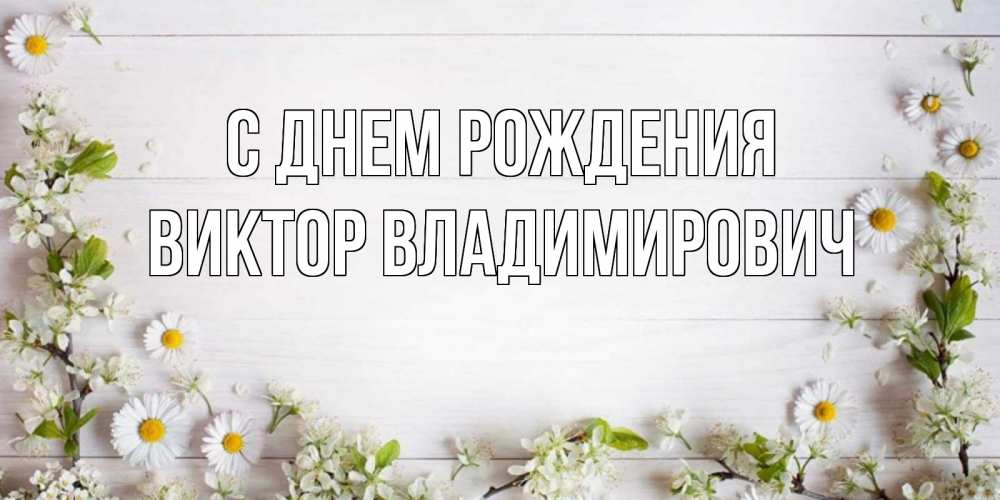 Открытка на каждый день с именем, Виктор-Владимирович С днем рождения Воздушные шары Прикольная открытка с пожеланием онлайн скачать бесплатно 