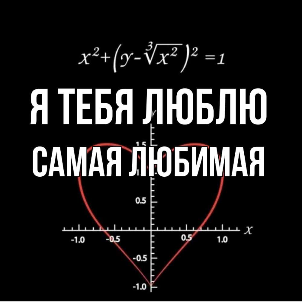 Открытка на каждый день с именем, Самая-любимая Я тебя люблю сердечная формула Прикольная открытка с пожеланием онлайн скачать бесплатно 