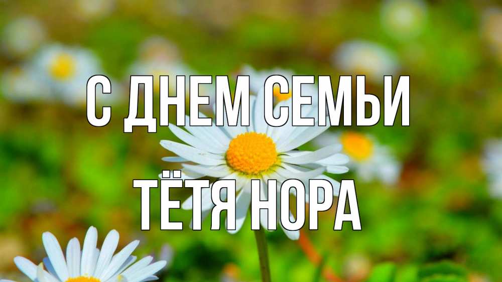 Открытка на каждый день с именем, Тётя-Нора С днем семьи с днем семьи Прикольная открытка с пожеланием онлайн скачать бесплатно 