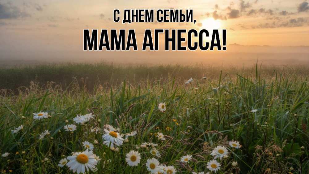 Открытка на каждый день с именем, Мама-Агнесса С днем семьи с днем семьи Прикольная открытка с пожеланием онлайн скачать бесплатно 