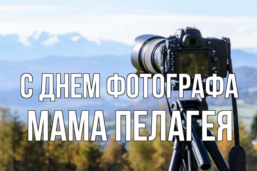 Открытка на каждый день с именем, Мама-Пелагея С днем фотографа с днем фотографа Прикольная открытка с пожеланием онлайн скачать бесплатно 
