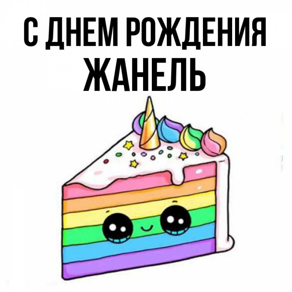 Открытка на каждый день с именем, жанель С днем рождения с днем варенья Прикольная открытка с пожеланием онлайн скачать бесплатно 