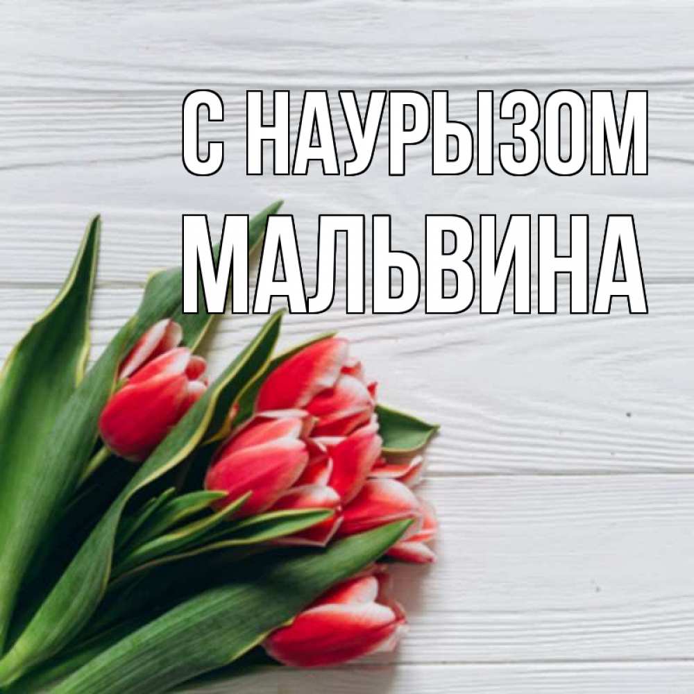 Открытка на каждый день с именем, Мальвина С наурызом весна 2 Прикольная открытка с пожеланием онлайн скачать бесплатно 