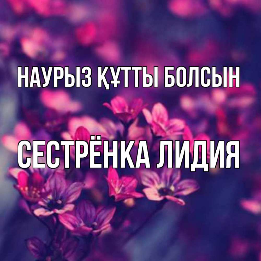 Картинка Наурыз құтты болсын, Сестрёнка Лидия