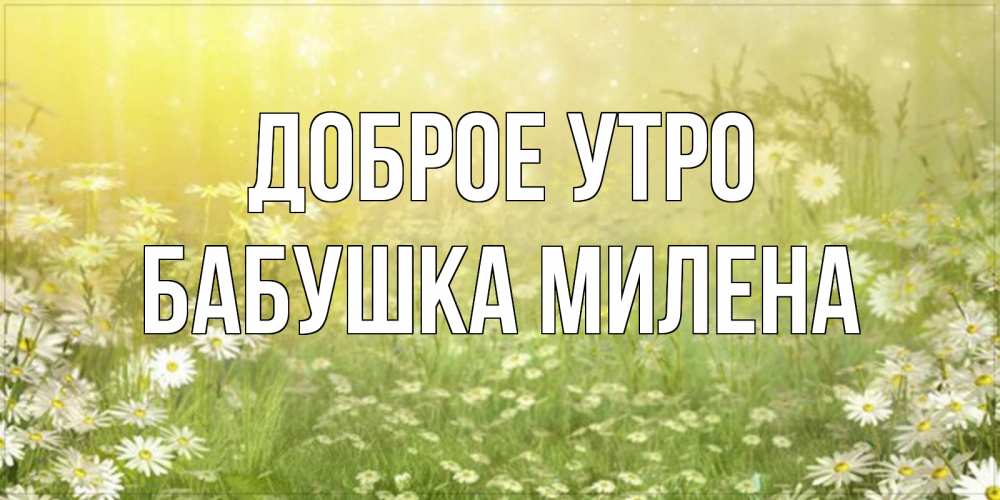 Открытка на каждый день с именем, Бабушка-Милена Доброе утро доброе утро Прикольная открытка с пожеланием онлайн скачать бесплатно 