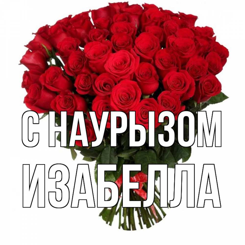 Открытка на каждый день с именем, Изабелла С наурызом цветы на праздник весны наурыз 1 Прикольная открытка с пожеланием онлайн скачать бесплатно 